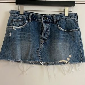 Abercrombie & Fitch Y2K denim skirt, sz. 6